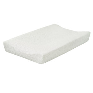 Cottonbaby aankleedkussenhoes sparkle hydrofiel - 48 x 72 cm / wit/zwart