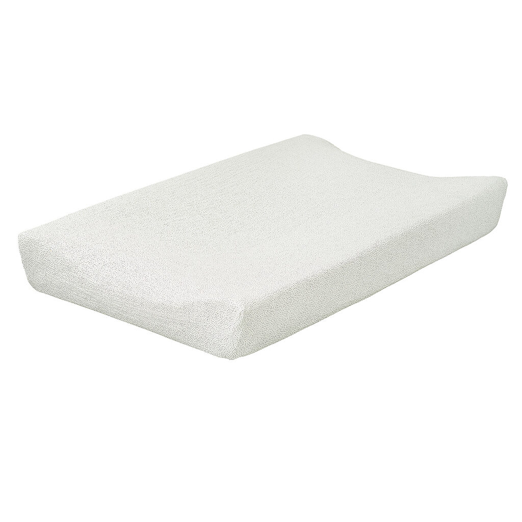 Cottonbaby aankleedkussenhoes sparkle hydrofiel - 48 x 72 cm / wit/zwart