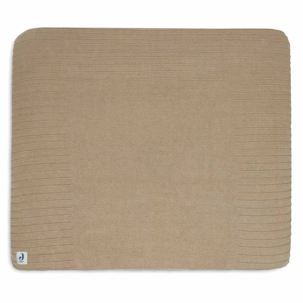 Jollein aankleedkussenhoes gebreid - 75x85 cm / biscuit