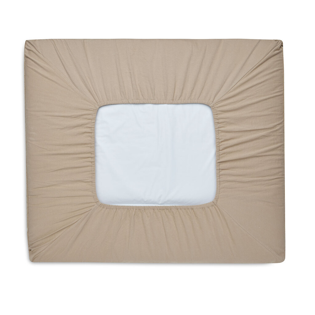 Jollein aankleedkussenhoes gebreid - 75x85 cm / biscuit - Afbeelding 2