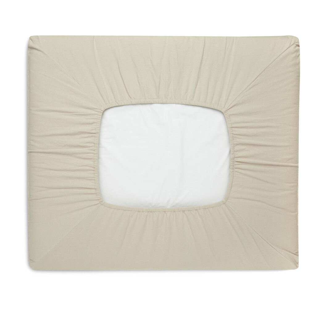 Jollein aankleedkussenhoes gebreid - 75x85 cm / nougat - Afbeelding 2
