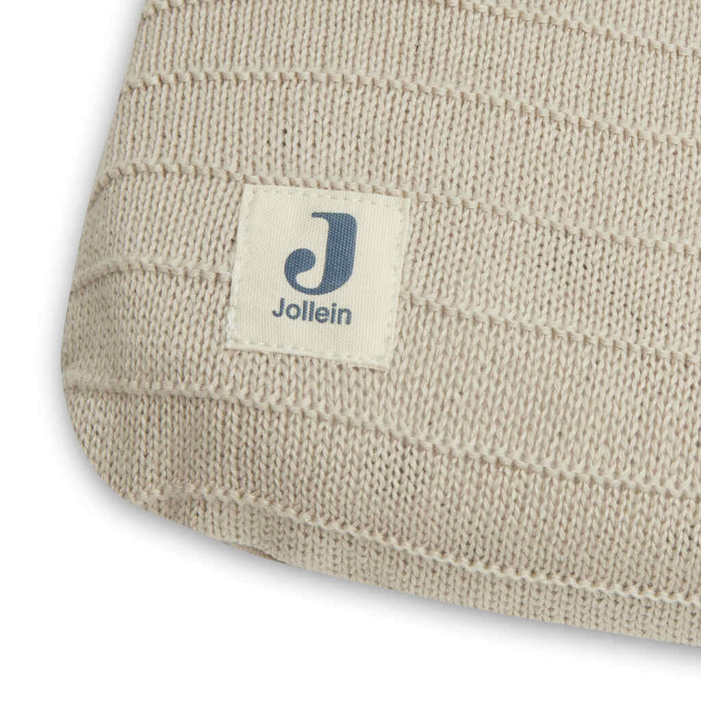 Jollein aankleedkussenhoes gebreid - 75x85 cm / nougat - Afbeelding 3