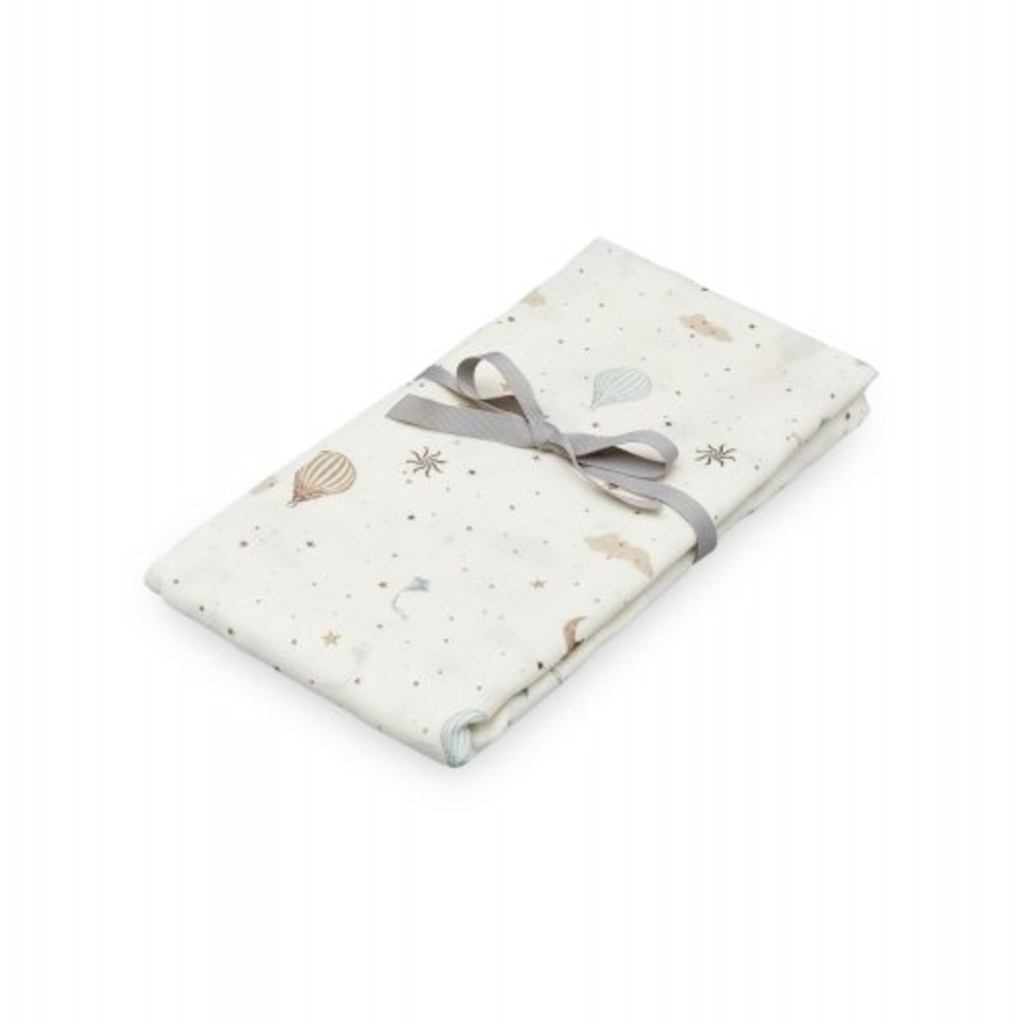 Cam Cam Copenhagen hydrofiele doek XL met print - 120x120 / dreamland