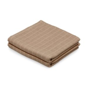 Cam Cam hydrofiele doeken set van twee 70x70 - camel/bruin