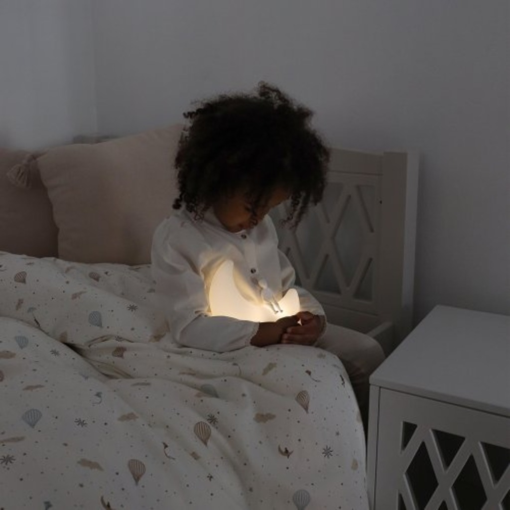 Cam Cam oplaadbaar led nachtlampje maan - wit - Afbeelding 3