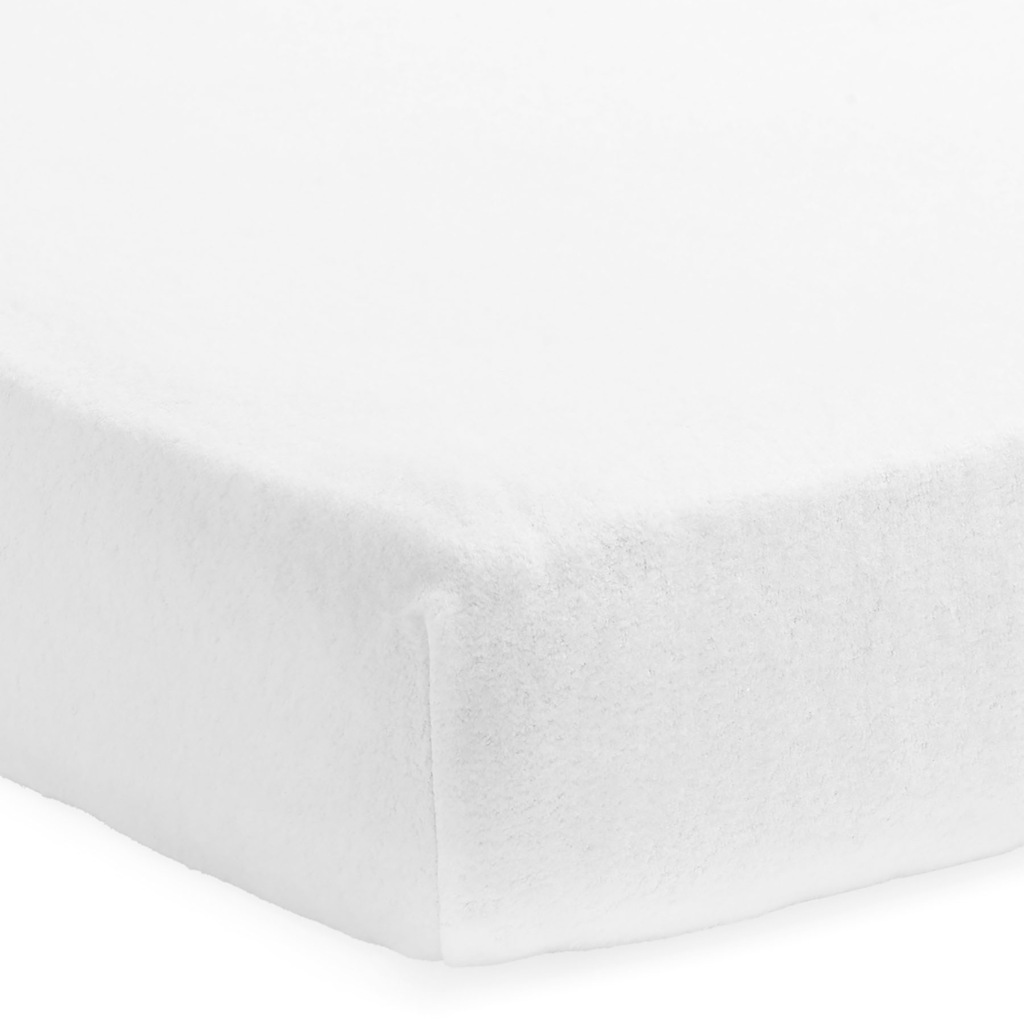 Jollein molton hoeslaken ledikant 60x120 - wit - Afbeelding 2