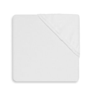 Jollein molton hoeslaken wieg 40x80 - wit