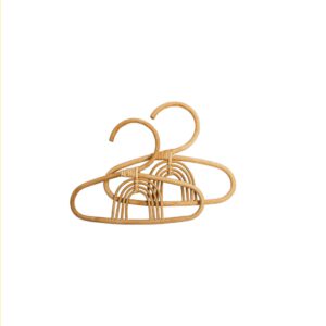 Kidsdepot rotan kinderkledinghangers Rosie set van twee