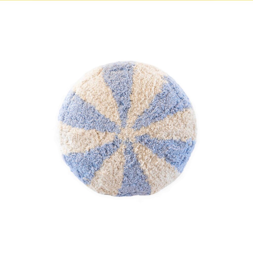 Kidsdepot kinderpoef circus - blauw - Afbeelding 2