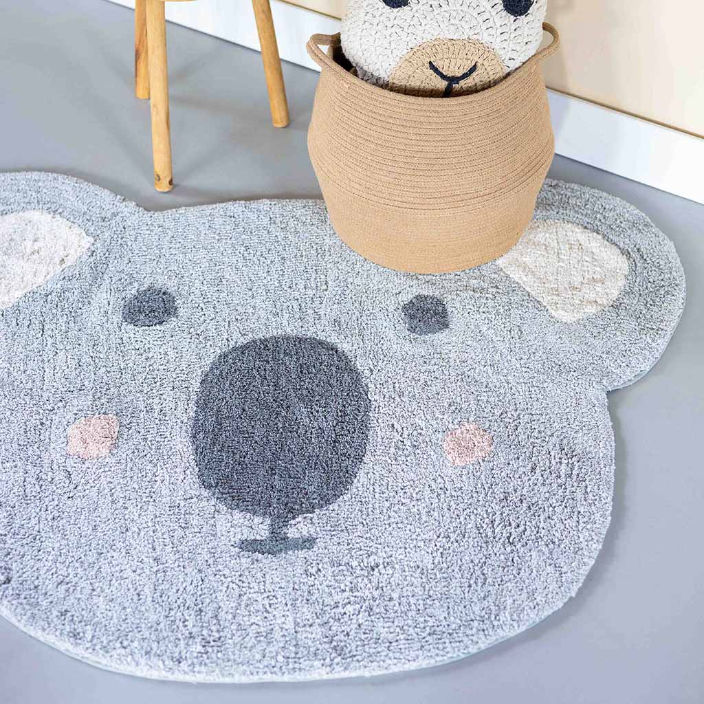 Kidsdepot vloerkleed dier koala Cleo - 125 x100 cm - Afbeelding 2