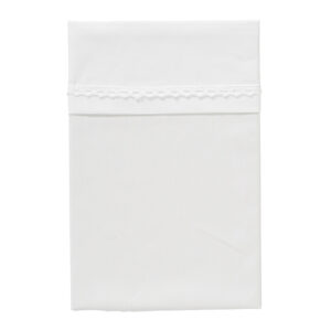Cottonbaby ledikantlaken broderiekant 120x140 - wit