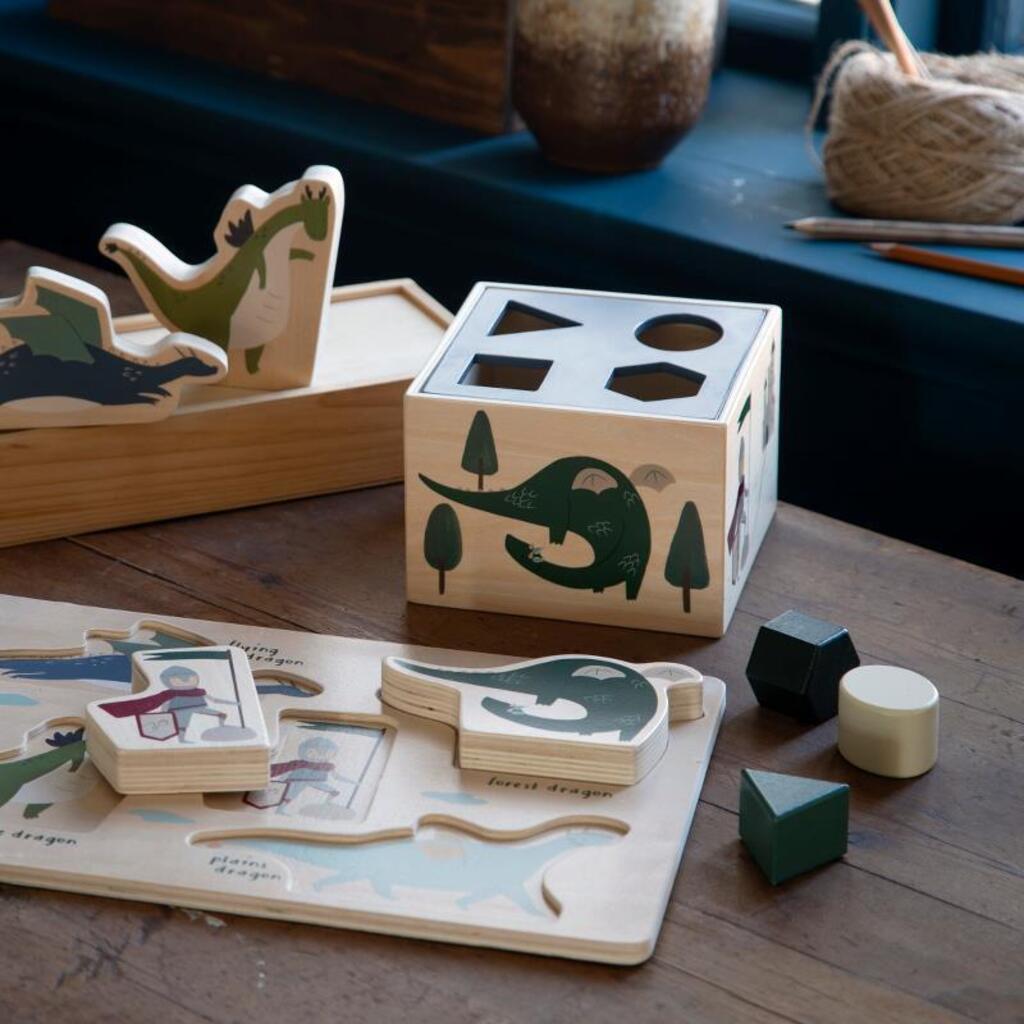 Sebra houten vormenstoof - dragon tales - Afbeelding 2