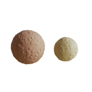 Natruba bijtring ballen set van 2 - beige