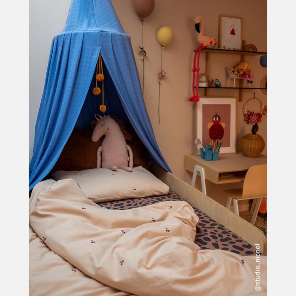 Kinderdekbedovertrek 140×200 Studio Ditte kersen – nude roze - Afbeelding 5