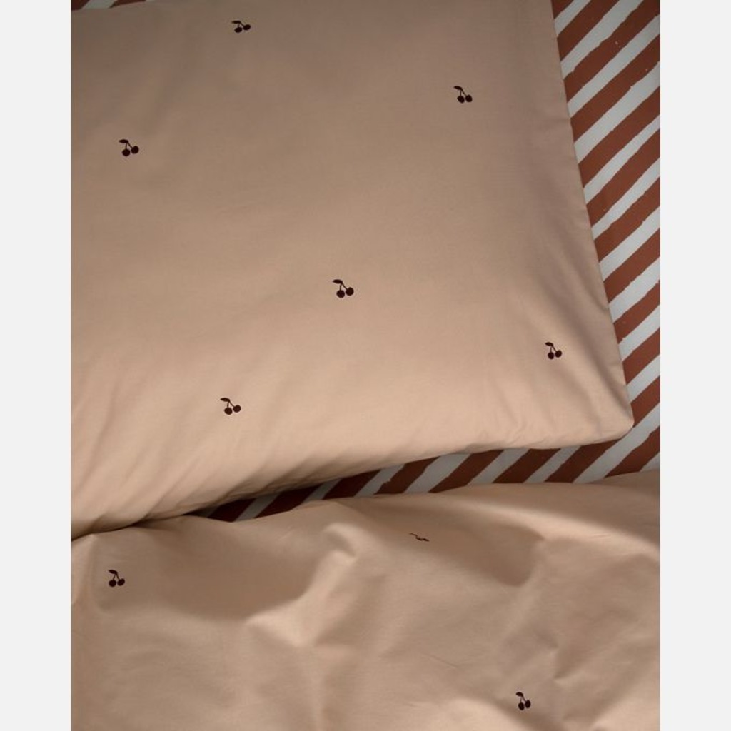 Kinderdekbedovertrek 140×200 Studio Ditte kersen – nude roze - Afbeelding 2