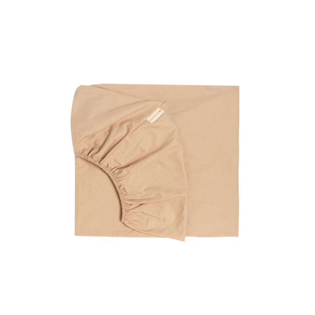 Nobodinoz hoeslaken ledikant 70x140 - dune/beige
