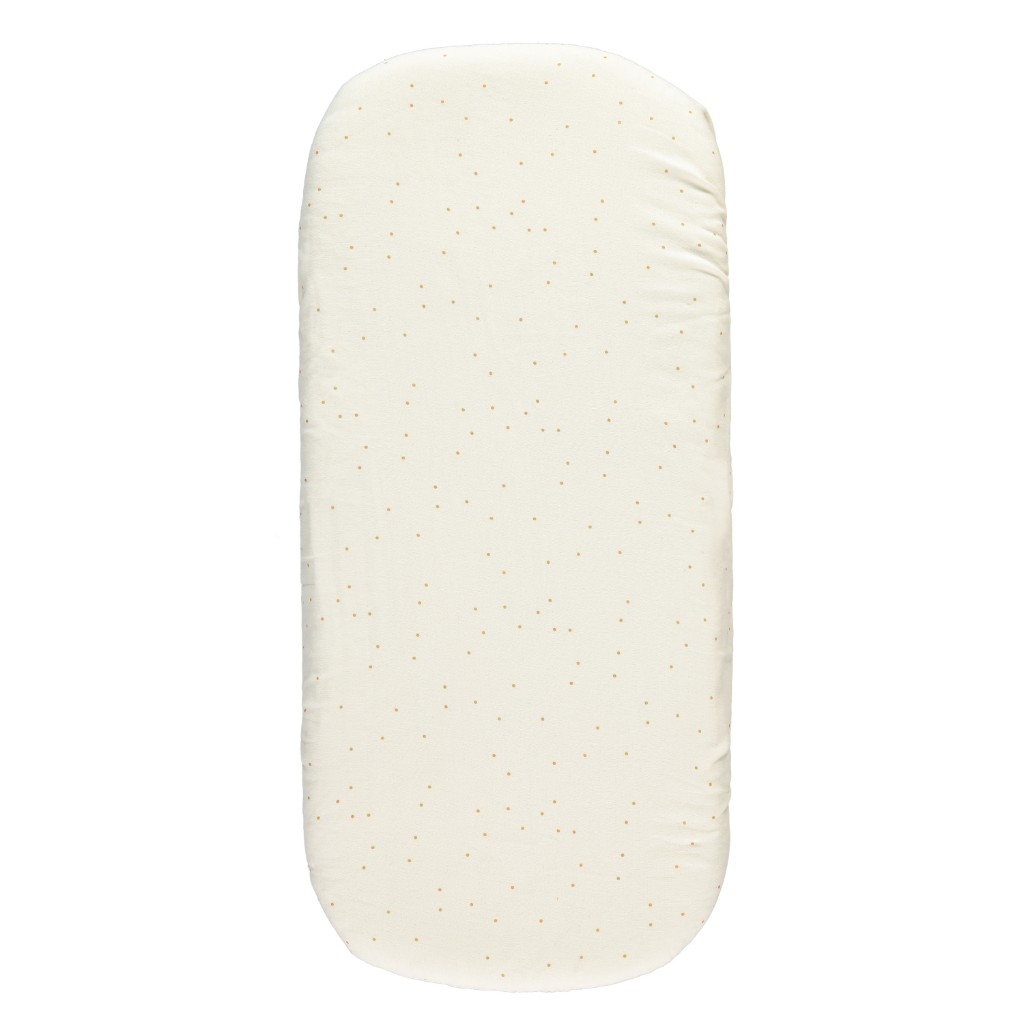 Nobodinoz hoeslaken wieg 40x80 - ginger sweet dots beige