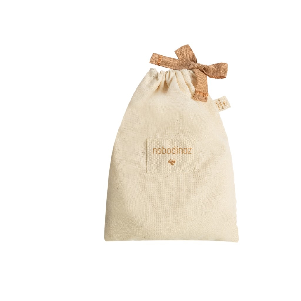 Nobodinoz gebreide knuffeldoek met bijtring - creme wit - Afbeelding 5