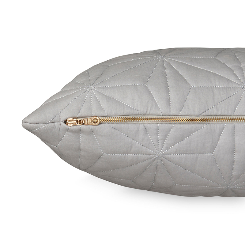Cam Cam kussen quilted langwerpig - grijs - Afbeelding 2