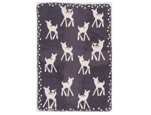 Cara Caro wiegdeken Bambi 75x100 - grijs - Afbeelding 2