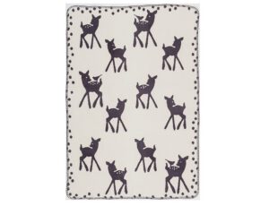 Cara Caro wiegdeken Bambi 75x100 - grijs - Afbeelding 3