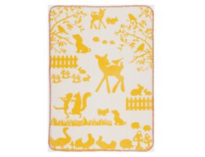 Cara Caro ledikantdeken Favola 120x150 - geel - Afbeelding 3