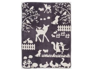 Cara Caro wiegdeken Favola 75x100 - grijs - Afbeelding 2