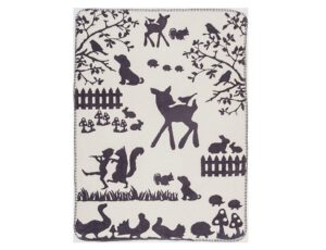 Cara Caro wiegdeken Favola 75x100 - grijs - Afbeelding 3