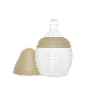 Bib rond babyfles - 150ml / bruin