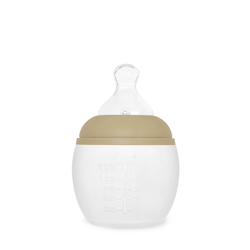 Bib rond babyfles - 150ml / bruin - Afbeelding 2