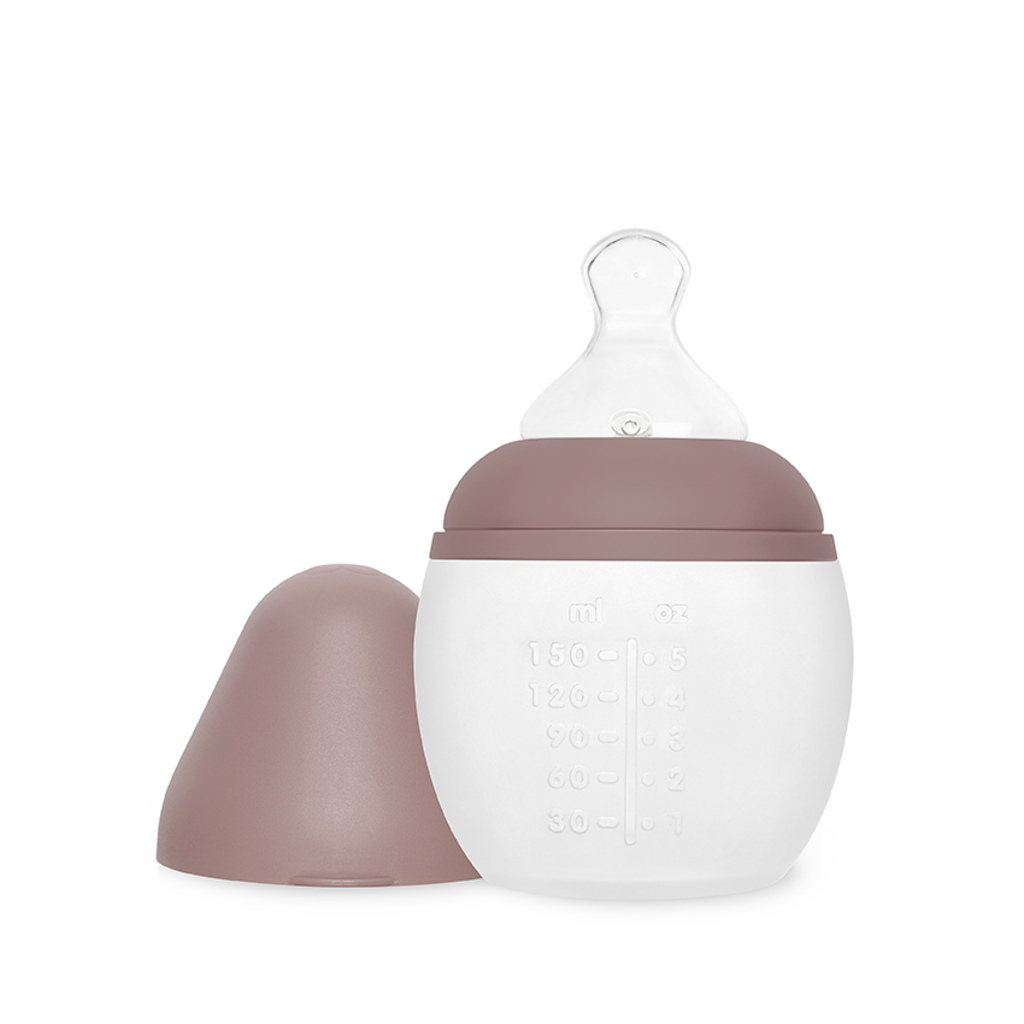 Bib rond babyfles - 150ml / roze