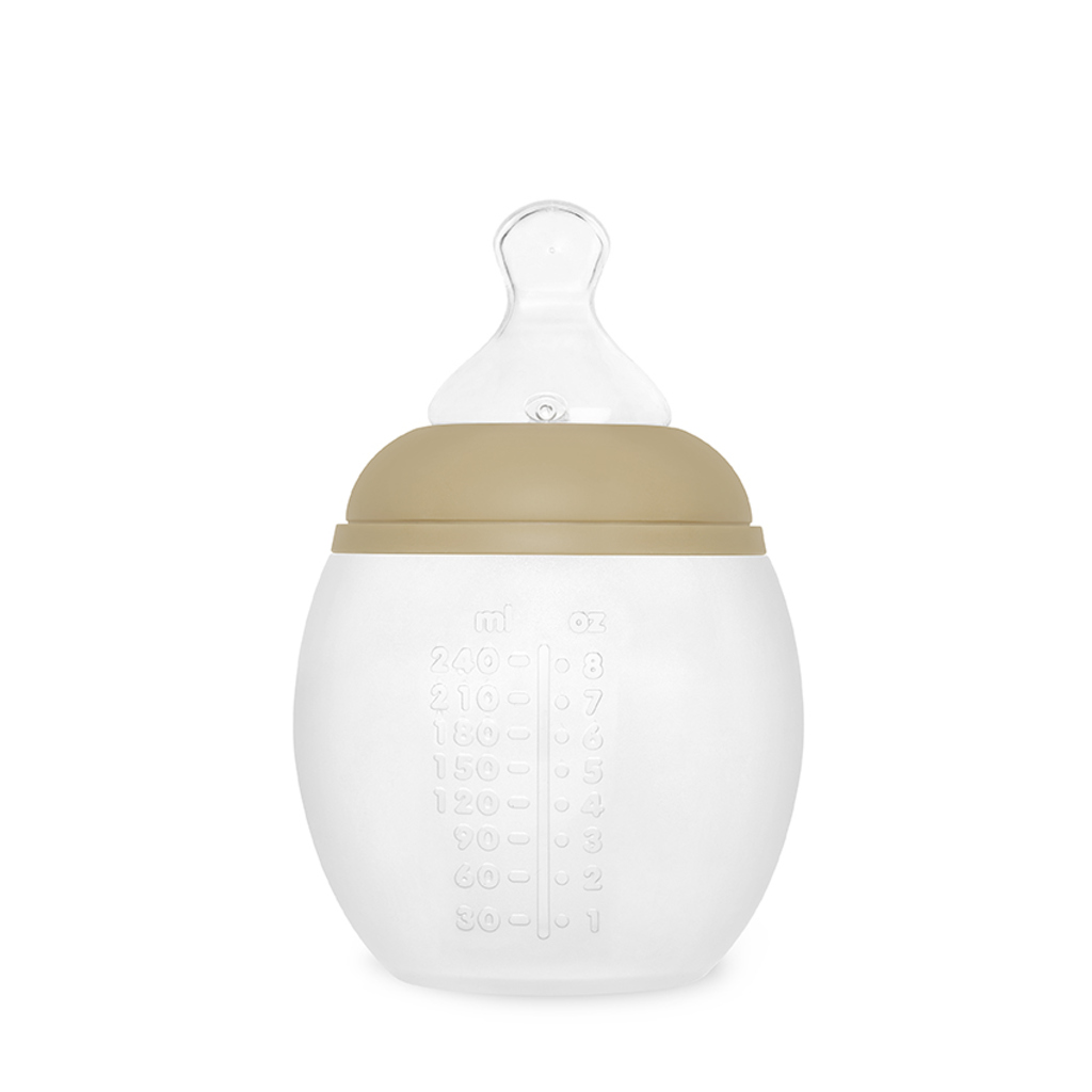 Bib rond babyfles- 240ml / bruin - Afbeelding 2
