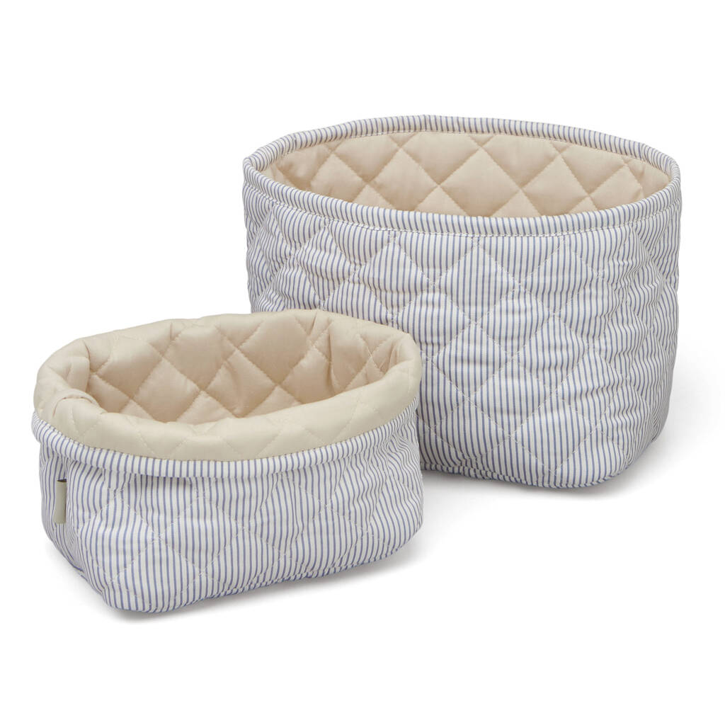 Cam Cam commodemandjes set van 2 maten - classic stripes blue