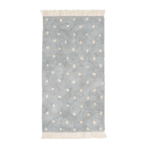 kidsdepot vloerkleed voor babykamer rechthoekig hiske - blauw