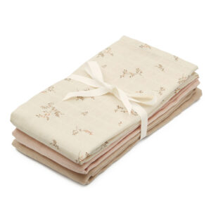Cam Cam hydrofiele doeken set van drie 70x70 - ashley, coral, latte