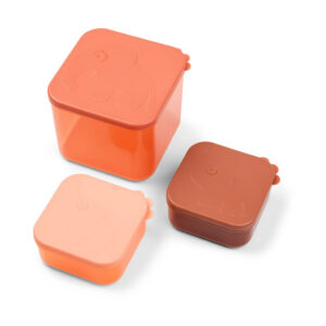 Done by Deer bewaarbakjes Elphee set van drie - rood