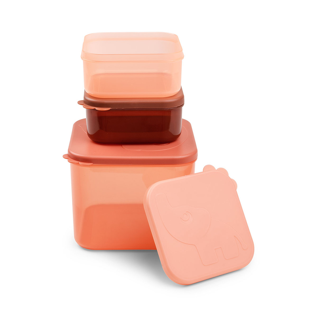 Done by Deer bewaarbakjes Elphee set van drie - rood - Afbeelding 2
