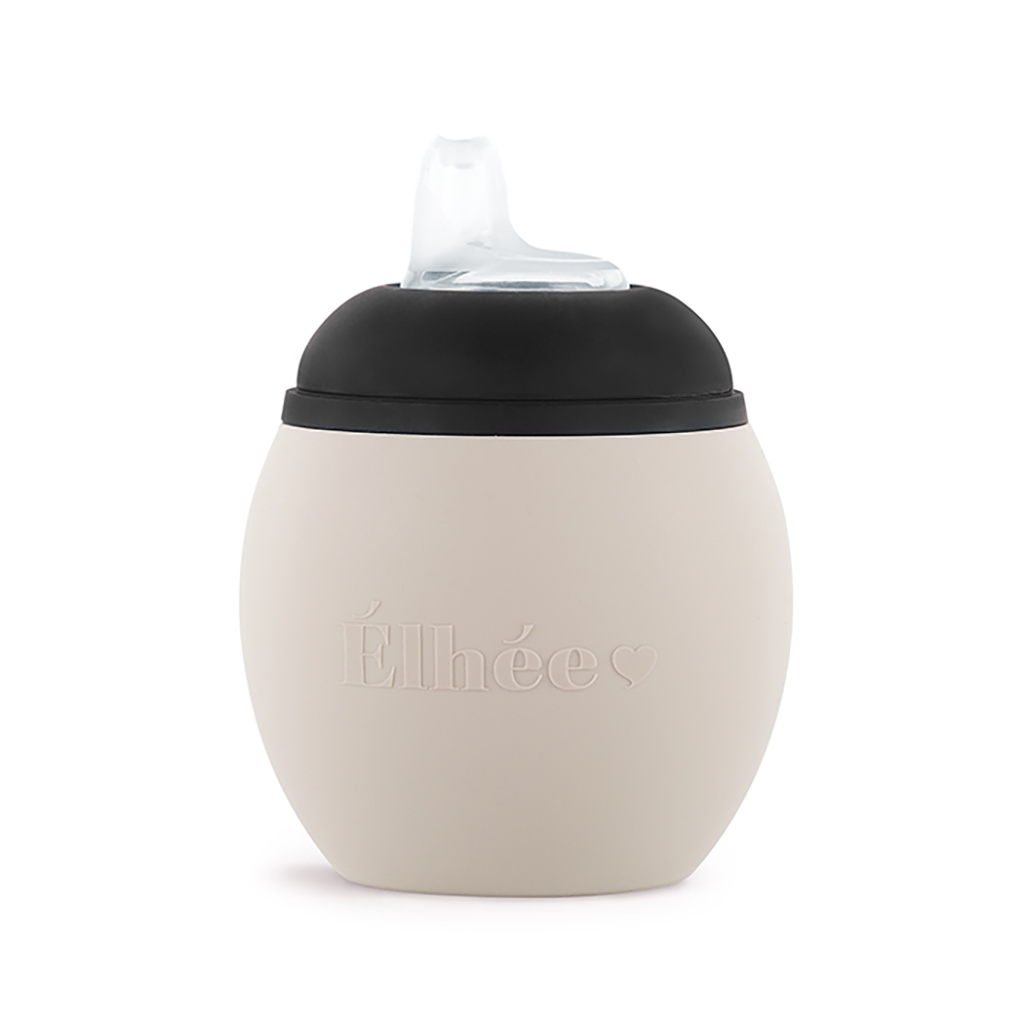 Elhee tuitbeker bubble anti lek - 240ml / beige/zwart - Afbeelding 3