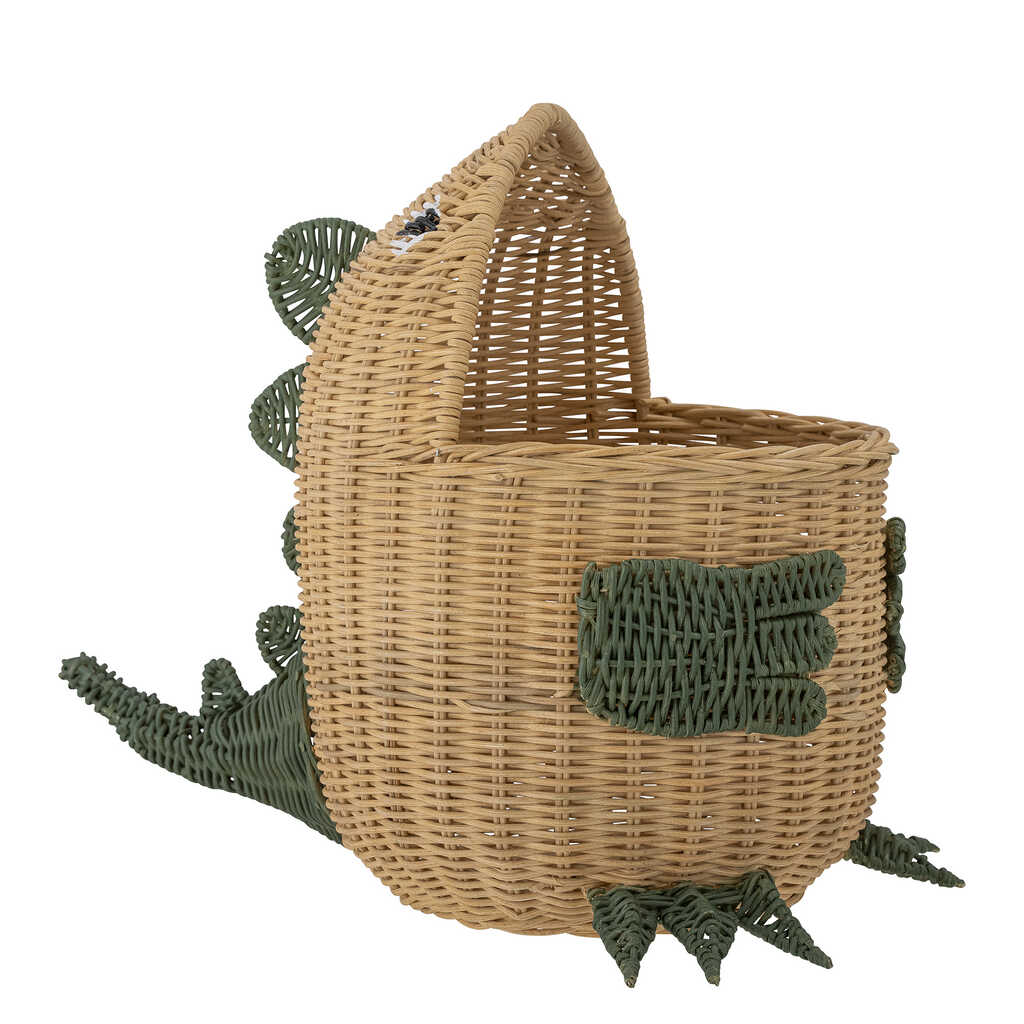 Bloomingville rotan opbergmand dinosaurus - Afbeelding 2
