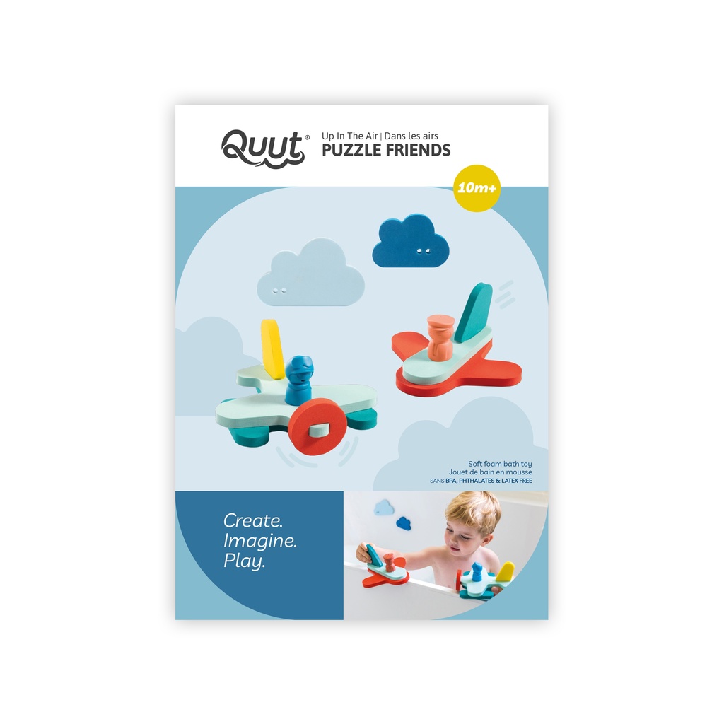 Quut badpuzzel vliegtuigen - 13 delig