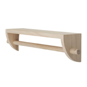 Bloomingville houten wandplank met kapstok Mingus
