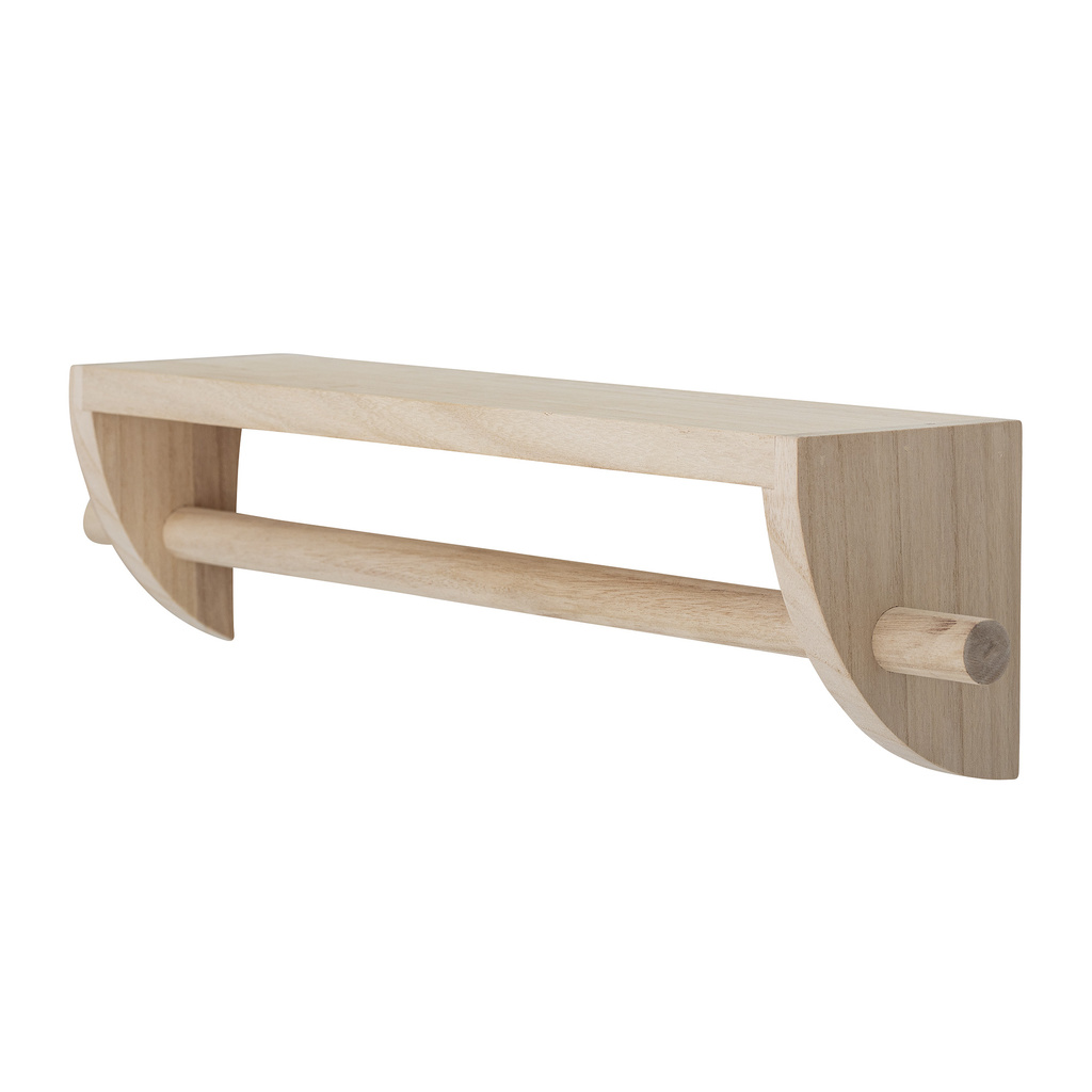Bloomingville houten wandplank met kapstok Mingus