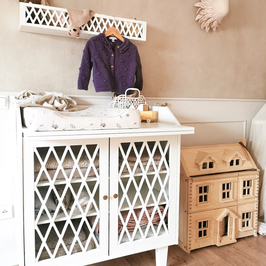 Cam Cam wandplank Harlequin - wit - Afbeelding 7