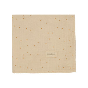 Nobodinoz hydrofiele doek wabi sabi 70x70 - dots ginger