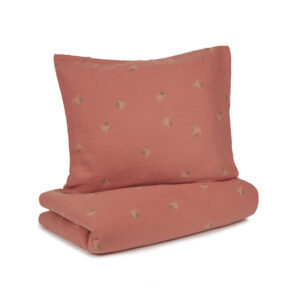 Nobodinoz kinderdekbedovertrek wabi sabi print 100x140/40x45 - blossom rosewood