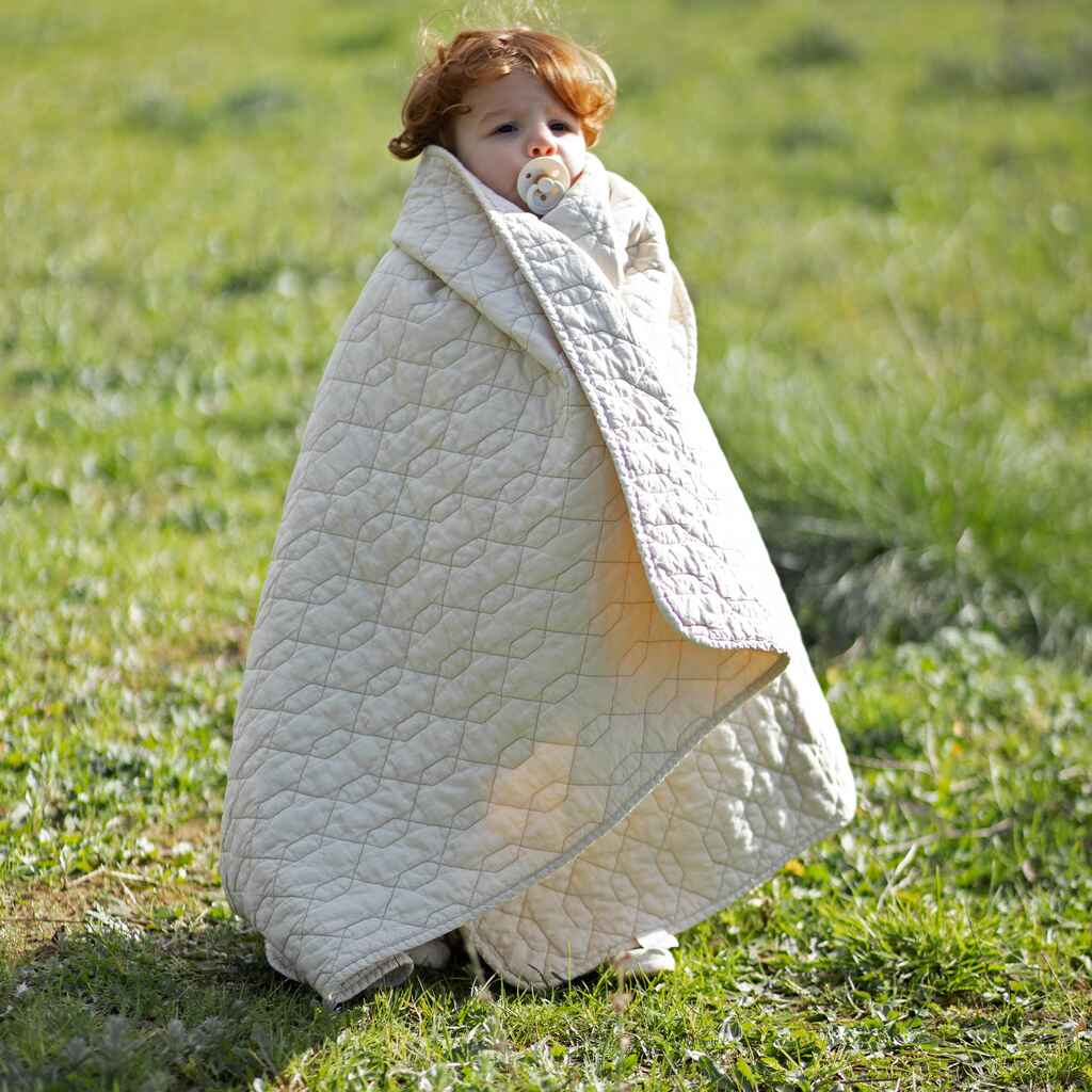 Nobodinoz quilt wabi sabi 100x135 - beige - Afbeelding 5
