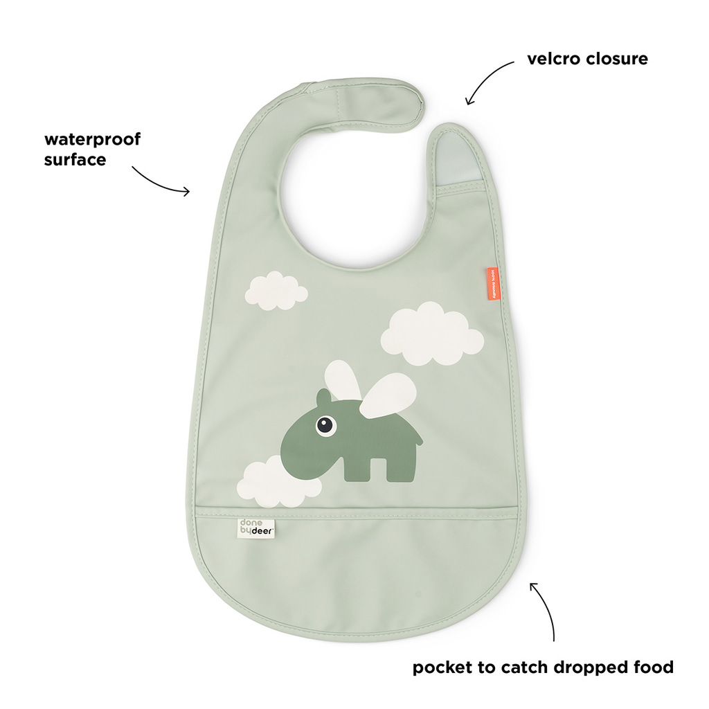 Done by Deer slabbetje happy clouds - groen - Afbeelding 3