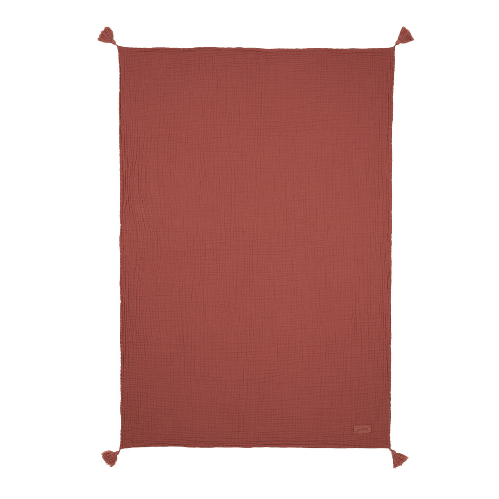 Nobodinoz wiegdeken wabi sabi 65x100 - roze