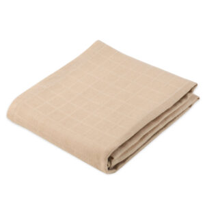 Baby Bello hydrofiele doek 65x65 - toasted almond / roze
