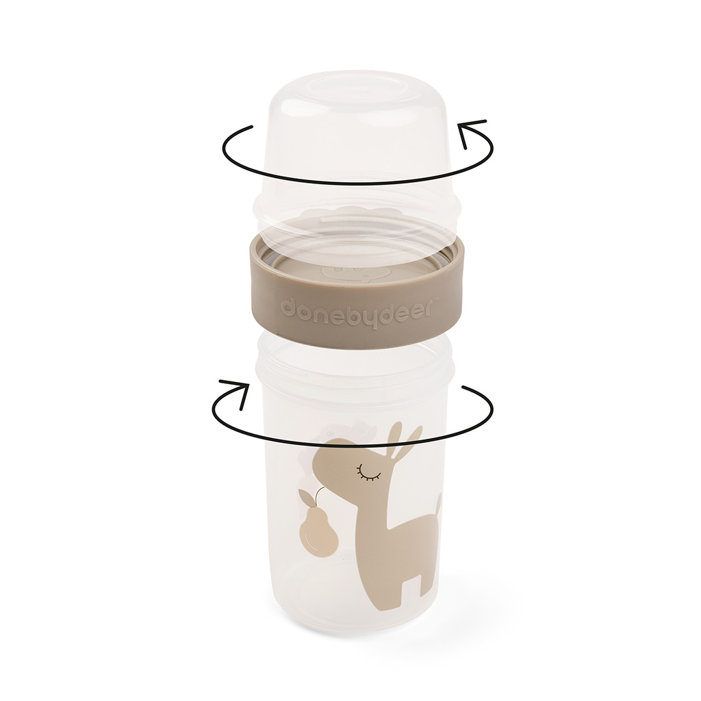 Done by Deer snack box to go 2-way – beige – MooisteKinderkamer.nl